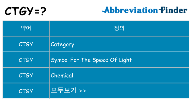 ctgy 대 한 무엇을 서가