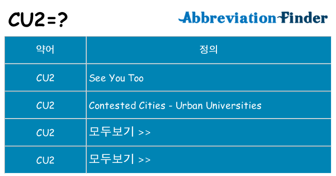 cu2 대 한 무엇을 서가
