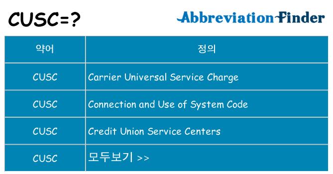 cusc 대 한 무엇을 서가