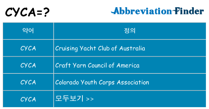 cyca 대 한 무엇을 서가