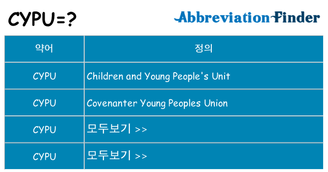 cypu 대 한 무엇을 서가