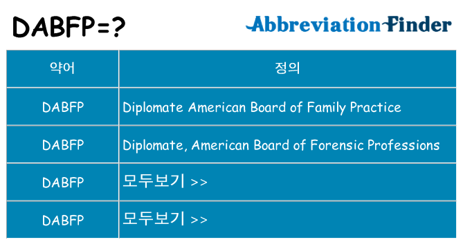 dabfp 대 한 무엇을 서가
