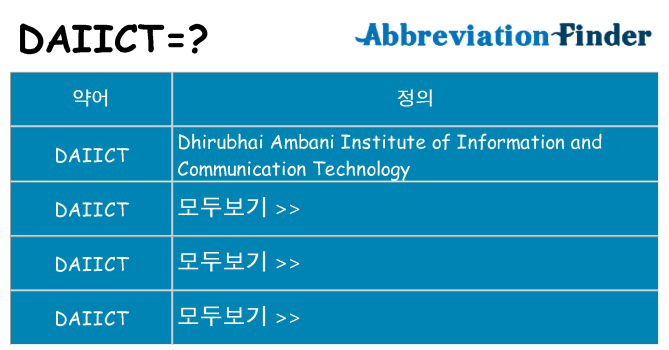 daiict 대 한 무엇을 서가