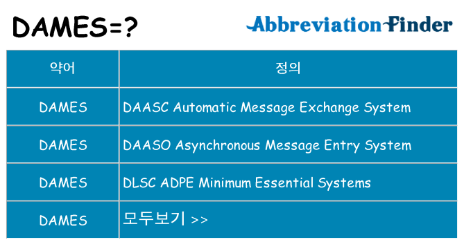 dames 대 한 무엇을 서가