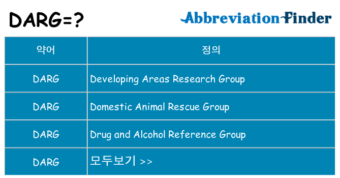 darg 대 한 무엇을 서가