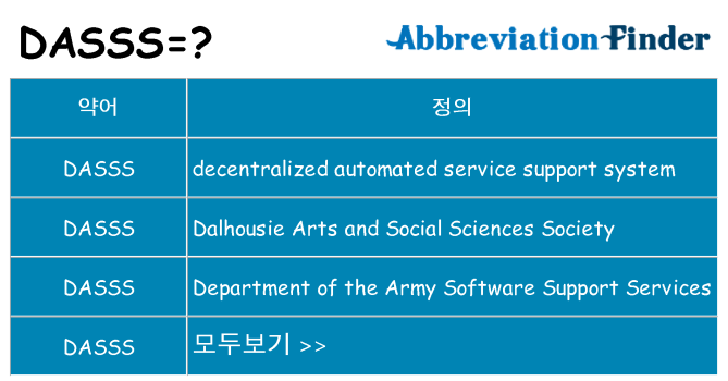dasss 대 한 무엇을 서가