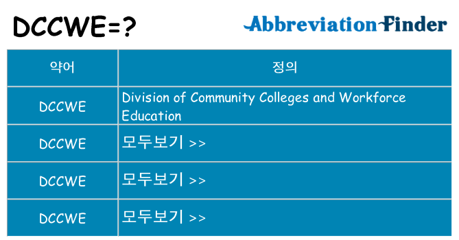 dccwe 대 한 무엇을 서가