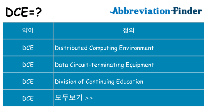 dce 대 한 무엇을 서가