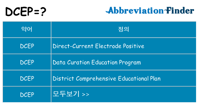 dcep 대 한 무엇을 서가