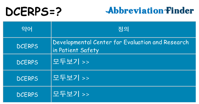 dcerps 대 한 무엇을 서가