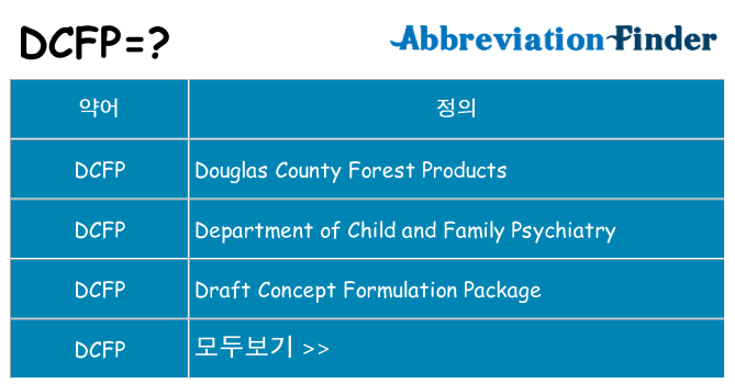 dcfp 대 한 무엇을 서가
