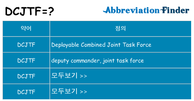 dcjtf 대 한 무엇을 서가