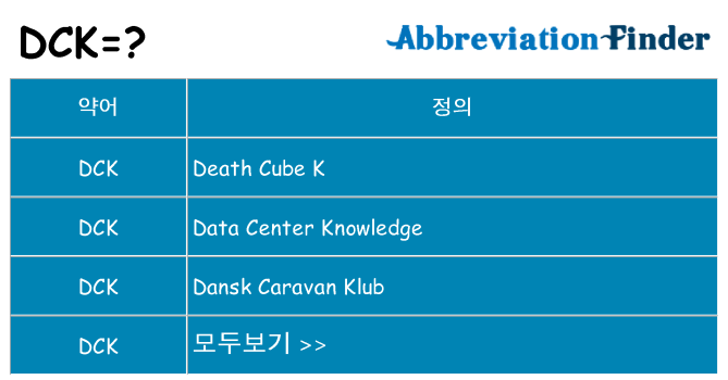 dck 대 한 무엇을 서가