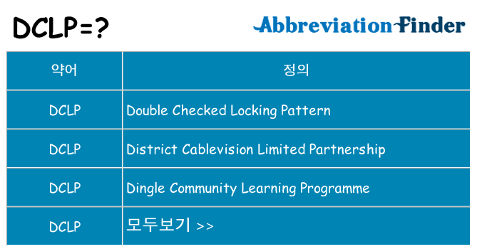 dclp 대 한 무엇을 서가