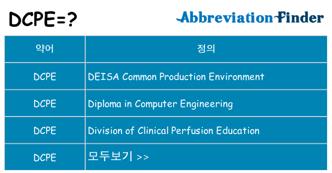 dcpe 대 한 무엇을 서가