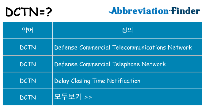 dctn 대 한 무엇을 서가