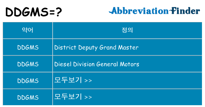 ddgms 대 한 무엇을 서가