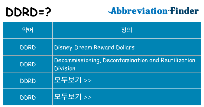 ddrd 대 한 무엇을 서가