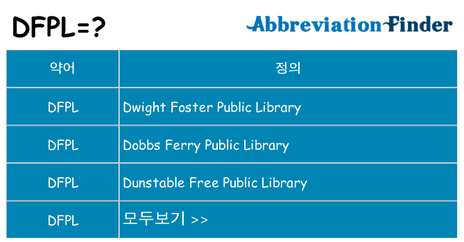 dfpl 대 한 무엇을 서가