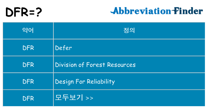 dfr 대 한 무엇을 서가