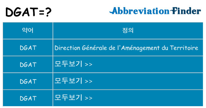 dgat 대 한 무엇을 서가