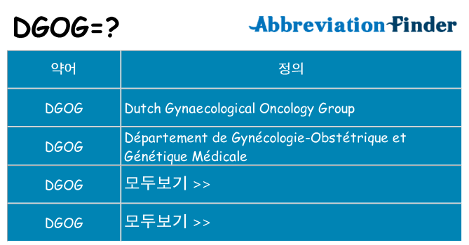 dgog 대 한 무엇을 서가