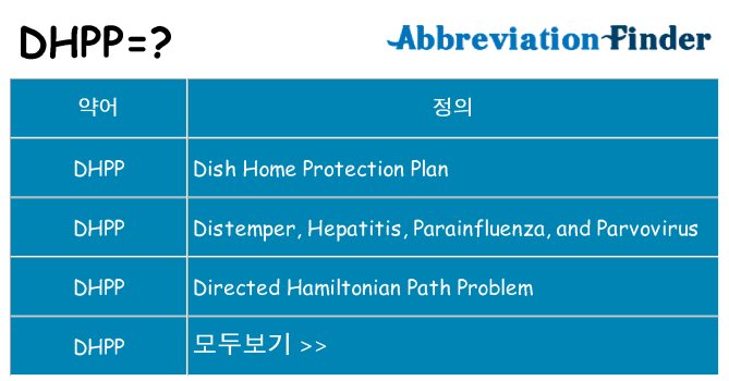 dhpp 대 한 무엇을 서가