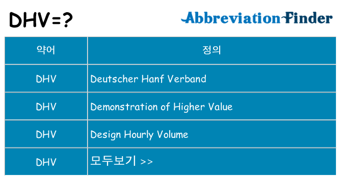 dhv 대 한 무엇을 서가