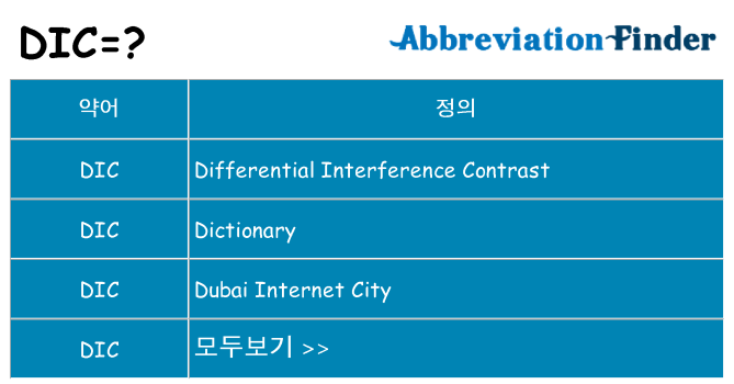 dic 대 한 무엇을 서가