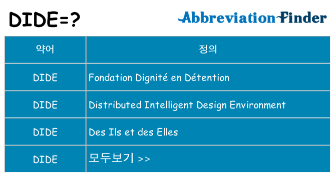 dide 대 한 무엇을 서가