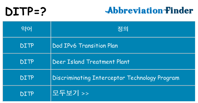 ditp 대 한 무엇을 서가