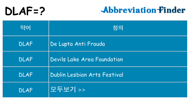 dlaf 대 한 무엇을 서가