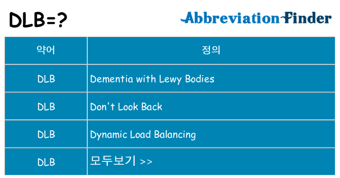 dlb 대 한 무엇을 서가