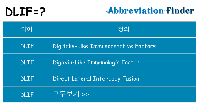 dlif 대 한 무엇을 서가