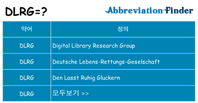 dlrg 대 한 무엇을 서가