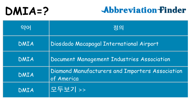 dmia 대 한 무엇을 서가