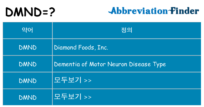dmnd 대 한 무엇을 서가