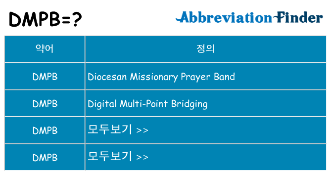 dmpb 대 한 무엇을 서가