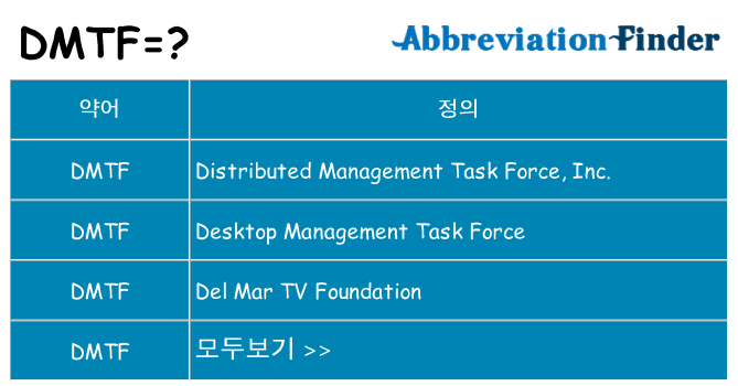 dmtf 대 한 무엇을 서가