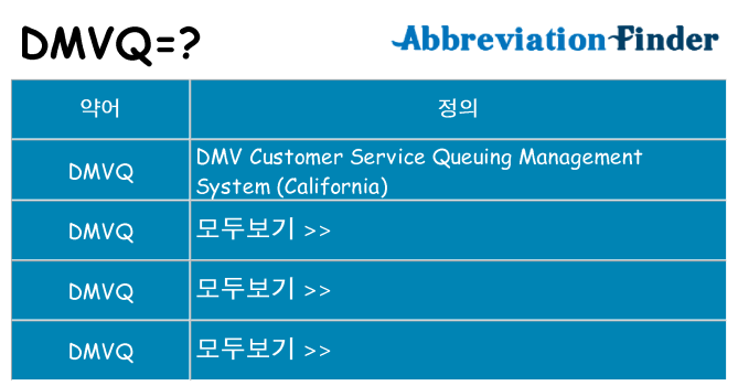 dmvq 대 한 무엇을 서가