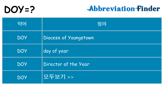 doy 대 한 무엇을 서가