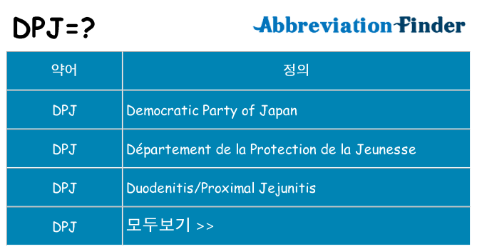 dpj 대 한 무엇을 서가