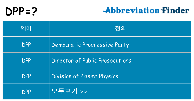 dpp 대 한 무엇을 서가
