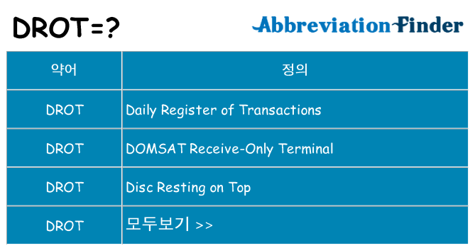 drot 대 한 무엇을 서가