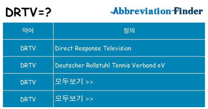 drtv 대 한 무엇을 서가