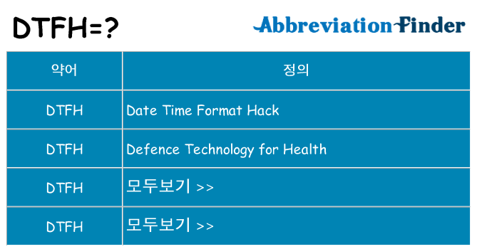 dtfh 대 한 무엇을 서가