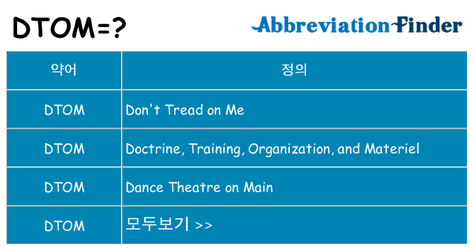 dtom 대 한 무엇을 서가