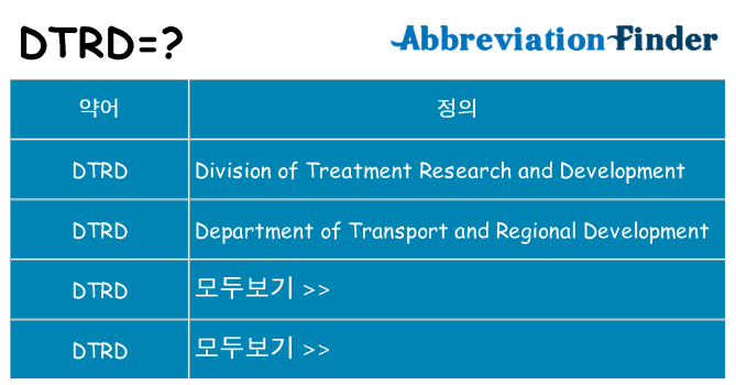 dtrd 대 한 무엇을 서가