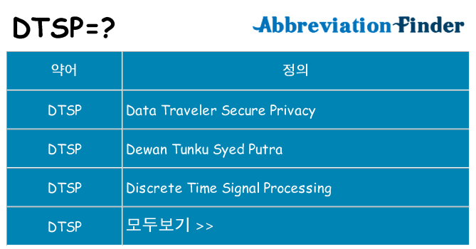 dtsp 대 한 무엇을 서가