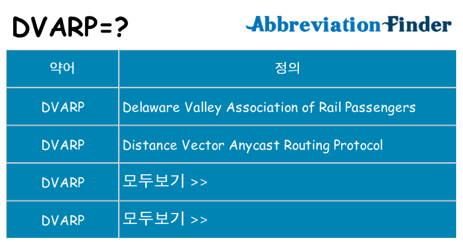 dvarp 대 한 무엇을 서가